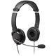 Kensington Hi-Fi Headphones with Mic - Stereo - Mini-phone (3.5mm) - Wired - Over-the-head - Binaural - Circumaural - 6 ft Cable