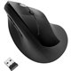 Kensington Pro Fit Ergo Vertical Wireless Mouse - Wireless - Radio Frequency - Black - 1 - USB - 1600 dpi - Scroll Wheel - 6 But