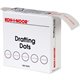 Koh-I-Noor Drafting Dots - 0.88" Dia - Paper - Dispenser Included - Tear Resistant - For Holding - 1 / Box - White