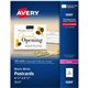 Avery(R) Printable Postcards, 4.25" x 5.5" , White, 200 Blank Postcards for Laser Printers (5689) - 97 Brightness - 5 1/2" x 4 1