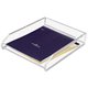 Kantek Nonskid Single Letter Tray - 1 Tier(s) - 2.5" Height x 10.5" Width x 13.8" DepthDesktop - Non-skid Base - Clear - Acrylic