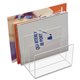 Kantek Nonskid Feet Acrylic Sorter - 3 Compartment(s) - 2" - 7.5" Height x 8" Width x 6.5" DepthDesktop - Non-skid Base - Clear 