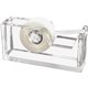 Kantek Acrylic Tape Dispenser - Holds Total 1 Tape(s) - Refillable - Non-skid Base - Clear - 1 Each