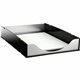 Kantek Front-loading Letter Tray - 2.3" Height x 10.3" Width x 13.5" DepthDesktop - Stackable - Aluminum - Acrylic, Aluminum - 1