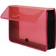 Lion EXPAND-N-FILE Letter File Wallet - 8 1/2" x 11" - 3" Expansion - Transparent Pink - 1 Each
