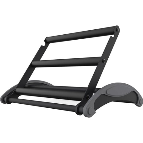 Kantek Sit-Stand Footrest - Black - Steel, Foam - 1 Each