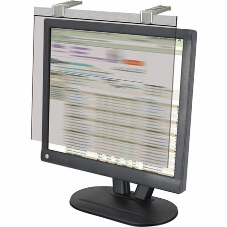 Kantek LCD Privacy Antiglare Wide-screen Filter Silver - For 20" Widescreen - Scratch Resistant - Anti-glare - 1