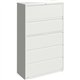 Lorell Fortress Series Lateral File w/Roll-out Posting Shelf - 42" x 18.6" x 67.6" - 5 x Drawer(s) for File - Letter, Legal, A4 