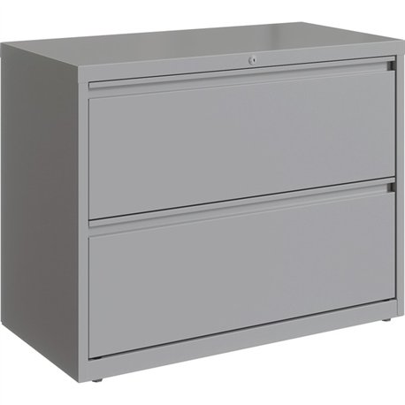 Lorell Fortress Series Lateral File - 36" x 18.6" x 28" - 2 x Drawer(s) for File - Letter, Legal, A4 - Hanging Rail, Magnetic La