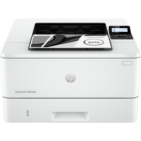 HP LaserJet Pro 4001dne Desktop Wired Laser Printer - Monochrome - 42 ppm Mono - 4800 x 600 dpi Print - Automatic Duplex Print -