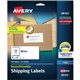 Avery Repositionable Labels, Sure Feed, 2" x 4" , 250 Labels (58163) - 2" Width x 4" Length - Rectangle - Inkjet - White - Paper