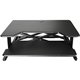 Kantek Desktop Riser Workstation Sit To Stand Black - 5.3" Height x 35" Width x 24" Depth - Desktop - Black