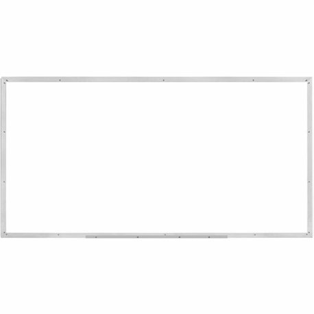 Lorell Dry-erase Board - 96" (8 ft) Width x 48" (4 ft) Height - White Styrene Surface - Silver Aluminum Frame - Rectangle - 1 Ea
