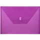 Lion 22080-PR A4 Recycled File Pocket - 8 17/64" x 11 11/16" - Poly - Purple - 20% Recycled - 1 Each