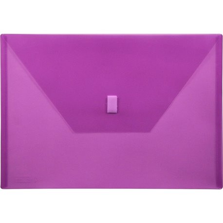 Lion 22080-PR A4 Recycled File Pocket - 8 17/64" x 11 11/16" - Poly - Purple - 20% Recycled - 1 Each