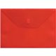 Lion Letter Recycled File Pocket - 8 1/2" x 11" - 180 Sheet Capacity - Transparent, Red - 20% Recycled - 1 Each