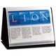 Lion Flip-N-Tell Display Easel Books - Letter - 8 1/2" x 11" Sheet Size - 40 Sheet Capacity - 20 Pocket(s) - Horizontal Orientat