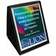 Lion Flip-N-Tell Display Easel Books - Letter - 8 1/2" x 11" Sheet Size - 40 Sheet Capacity - 20 Pocket(s) - Vertical Orientatio