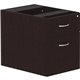 Lorell Essentials Series Box/File Hanging File Cabinet - 16" x 22" x 21" Pedestal - 2 Drawer(s) - Finish: Espresso