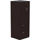 Lorell Essentials Series Tall Storage Cabinet - 23.6" x 23.6"65.6" Cabinet - 2 x File Drawer(s) - 1 Door(s) - 2 Shelve(s) - Mate