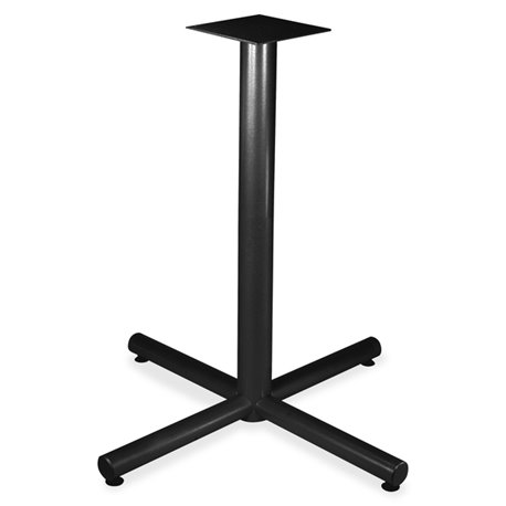 Lorell Hospitality 42" Bistro-Height Tabletop X-leg Base - Black X-shaped Base - 40.75" Height x 36" Width - Assembly Required -