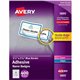 Avery Adhesive Name Badges - 2 21/64" Width x 3 3/8" Length - Removable Adhesive - Rectangle - Laser, Inkjet - White, Blue - Fil