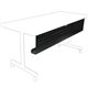 Lorell 60" Training Table Modesty Panel - 54" Width x 3" Depth x 10" Height - Steel - Black