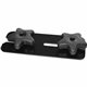 Lorell Universal Quick Align Table Connector - 6.5" Width x 2.5" Depth x 1" Height - Metal, Plastic - Black