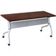 Lorell Flip Top Training Table - For - Table TopRectangle Top - Four Leg Base - 4 Legs x 23.60" Table Top Width x 72" Table Top 