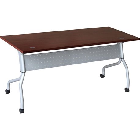 Lorell Flip Top Training Table - For - Table TopRectangle Top - Four Leg Base - 4 Legs x 23.60" Table Top Width x 72" Table Top 