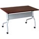 Lorell Flip Top Training Table - For - Table TopRectangle Top - Four Leg Base - 4 Legs x 23.60" Table Top Width x 48" Table Top 