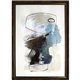 Lorell In The Middle I Framed Abstract Art - 27.50" x 39.50" Frame Size - 1 Each - Aqua