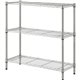 Lorell Light-Duty Wire Shelving - 3 Tier(s) - 36" Height x 36" Width x 14" DepthFloor - Sturdy - Epoxy - Silver - Plastic, Metal