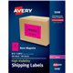 Avery Neon Shipping Labels, 5-1/2" x 8-1/2" , 200 Labels (5948) - 5 1/2" Width x 8 1/2" Length - Permanent Adhesive - Rectangle 