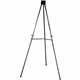 Lorell Telescoping Easel - 34" (2.8 ft) Width x 66" (5.5 ft) Height - Aluminum Surface - Black Frame - Foldable - 1 Each