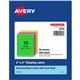 Avery 2"x 4" Neon Shipping Labels with Sure Feed, 500 Labels (5956) - 2" Width x 4" Length - Permanent Adhesive - Rectangle - La