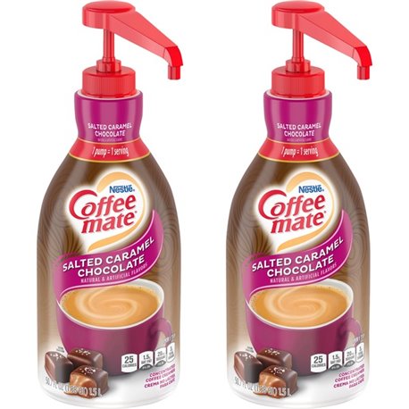 Coffee mate Salted Caramel Chocolate Liquid Coffee Creamer Pump Bottle - Salted Caramel Chocolate Flavor - 50.7 fl oz - 2 / Cart