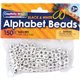 Pacon Alphabet Beads - Skill Learning: Alphabet - White, Black