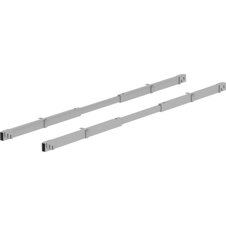 Lorell Adjustable Crossbar Set - 67" Width - Silver
