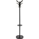 Alba Coat Stand - 13.8" Length - for Coat - Black - 1 Each