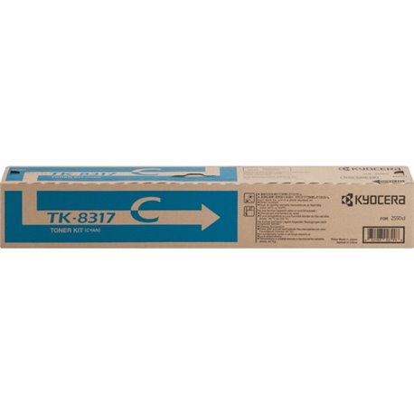 Kyocera Original Toner Cartridge - Laser - High Yield - Cyan - 1 Each