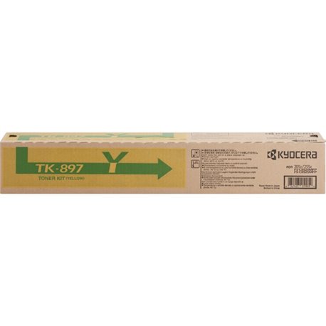 Kyocera Original Toner Cartridge - Laser - 6000 Pages - Yellow - 1 Each