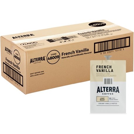 Alterra Freshpack French Vanilla Coffee - Compatible with Flavia Aroma, Flavia Barista, FLAVIA Creation 600, Flavia Creation 500