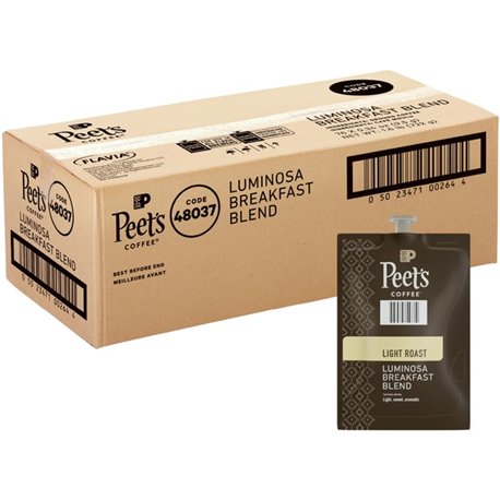 Peet's Freshpack Colombia Luminosa Coffee - Compatible with Flavia Aroma, Flavia Barista, FLAVIA Creation 600, Flavia Creation 5