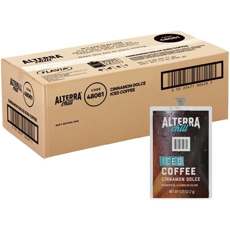 Alterra Freshpack Cinnamon Dolce Iced Coffee - Compatible with Flavia Creation 300 with Chill Refresh Module, Flavia Creation 60