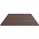 Lorell Hospitality/Conference Tabletop - 0.1" Edge, 42" x 42" x 1" - Band Edge - Espresso Table Top - For Reception Area, Confer