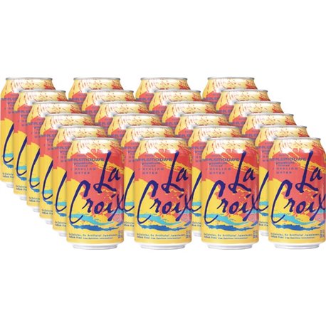 LaCroix Pamplemousse Flavored Sparkling Water - Ready-to-Drink - 12 fl oz (355 mL) - 2 / Carton - 12 / Pack