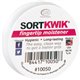 LEE Sortkwik Fingertip Moistener - White - Odorless, Stainingless, Non-toxic - 1 Each