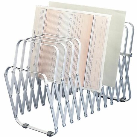 LEE Flexible Expandable Collator/Sorter/File - 24 - 7" Height x 11" Width x 10.5" DepthDesktop - 22% Recycled - Silver - Aluminu