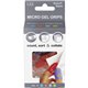 LEE Tippi Micro Gel Grips - 3 with 0.63" Diameter - Assorted, Green, Clear, Red - 10 / Pack